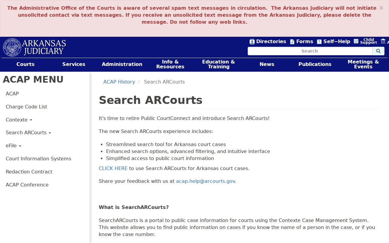 Arkansas court access guidance for Mississippi County warrant records
